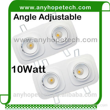 China manufacturer factory price White color 780lm led cob adjustable downlight 10w